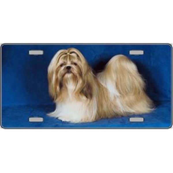 Powerhouse Shih Tzu Dog Pet Novelty License Plates- Full Color Photography License Plates PO125657 - main